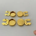 thumbnail image 4 of Pack of 10pcs Brass Cufflinks Button Covers Cuff Links for Male Female, 4 of 9