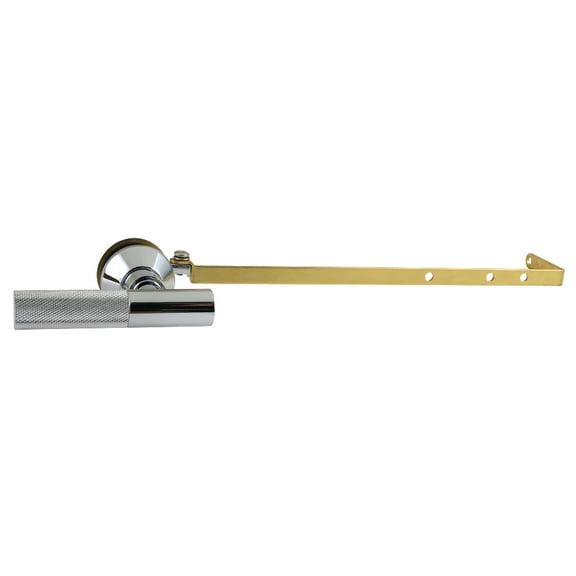 Kingston Brass KTKNLD1 Universal Front or Side Mount Toilet Tank Lever with Knurled Handle in Polished Chrome