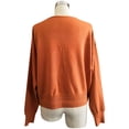 thumbnail image 4 of Ketyyh-chn99 Womens Cardigans Lightweight Long Sleeve Button Down Solid Knit Sweaters Orange,XL, 4 of 5
