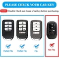 thumbnail image 2 of Key Fob Cover Compatible with Honda Accord Civic Pilot CR-V Passport Insight EX Odyssey 2015-2021 Keychain Case Holder Protector,Pink, 2 of 6