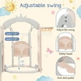 thumbnail image 3 of Kids Slide, 5 In 1 Toddler Swing And Slide Set With Basketball Hoop, Baby Slide Climber Playset For Toddlers, Easy Assembly Activity Center For Indoor Outdoor Backyard Playground, 3 of 5