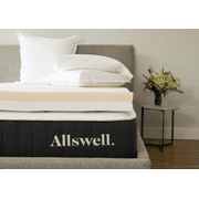 Memory Foam Mattress Topper, Twin, 4", Infused with Copper Gel, Allswell