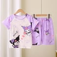 2024 Summer Children's Pajamas New Cute Anime Kuromi Cinnamoroll My