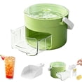 thumbnail image 2 of BINGLI 25 Cube Ice Maker with Easy Press Lid, Compact Ice Cube Tray with Lid and Bin with Handle, Portable Press-Type Ice bucket for RV, Office, Ice Bin Storage Box for Freezer, 2 of 9