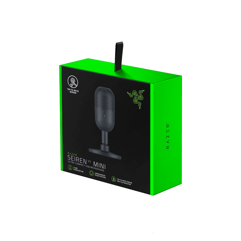 Razer, Seiren V3 Mini, Ultra-Compact USB Microphone, Tap to Mute