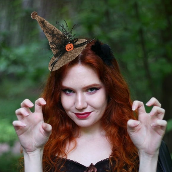 Diademas de bruja para fiesta de Halloween,accesorios para el cabello,suministros de decoración para fiestas de fantasmas