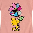 thumbnail image 3 of Peanuts - Woodstock With Flower And Pattern - Toddler And Youth Girls Short Sleeve Graphic T-Shirt, 3 of 6