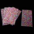 thumbnail image 1 of kurtrusly 5 Pcs Crystal Rhinestone Self Adhesive Gem Embellishment Stickers Multi 4mm, 1 of 8