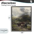 thumbnail image 4 of Stupell Industries Rustic Lodge Moody Highland Cows Herd Gray Floating Frame Canvas Art, 25 x 31, by Arlington Prints, 4 of 8