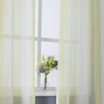 thumbnail image 6 of Striped Sheer Tier Curtains, 2 Pcs Linen Textured Rod Pocket Yarn Dyed Short Curtain, 6 of 7