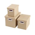 thumbnail image 1 of 3pcs/Set Simulation Storage Box 1:12 Miniature Scale Three-Piece Stacking Design Smooth Edges Safe Play Storage Organizer Dollhouse Accessory, 1 of 8