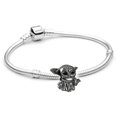 thumbnail image 1 of Disney-pulsera de bebé Yoda de Anime, colgante de Metal Kawaii, accesorios de pulsera DIY, joyería de dibujos animados, regalos de juguete para niños, nuevo, 1 of 4