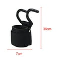 thumbnail image 4 of Dualoai 2 Pieces Weight Lifting Hooks Wrist Hook Straps Portable Wrist Support Wraps for Black, 4 of 9