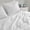 White-Four leaf clove, variant on Sleep Zone Luxury Embossed Full Bed Sheets Set for Kids, Four-Leaf Clover Pattern Sheet & Pillowcase Sets 4 Piece - Super Soft, Wrinkle Free, Fade Resistant, Deep Pocket 16" (White, Full)