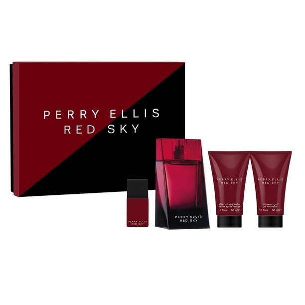 Set de regalo Perfume Perry Ellis Red Sky de 4 piezas para hombre