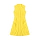 thumbnail image 2 of Lucakuins Vestido largo para mujer, sin mangas, con cuello vuelto, con botones, informal, para fiesta, verano, vestido acampanado Lucakuins moda, 2 of 10