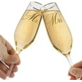 thumbnail image 3 of Mfacoy Mr. & Mrs. Champagne Flute Set, Wedding Decor - His and Hers, Wedding Toasting Glasses for Engagement Celebrations, Bridal Shower and Registry Idea, Tall Wine Glasses for Bride and Groom Gifts, 3 of 7
