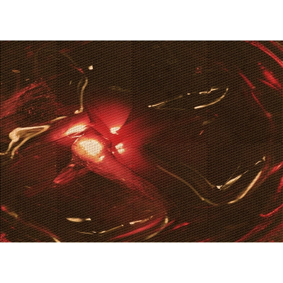 Ahgly Company Machine Washable Indoor Rectangle Transitional Red Brown Area Rugs, 7' x 10'