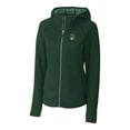 thumbnail image 2 of Women's Cutter & Buck Heather Green Michigan State Spartans Mainsail Sweater-Knit Full-Zip Hoodie, 2 of 3