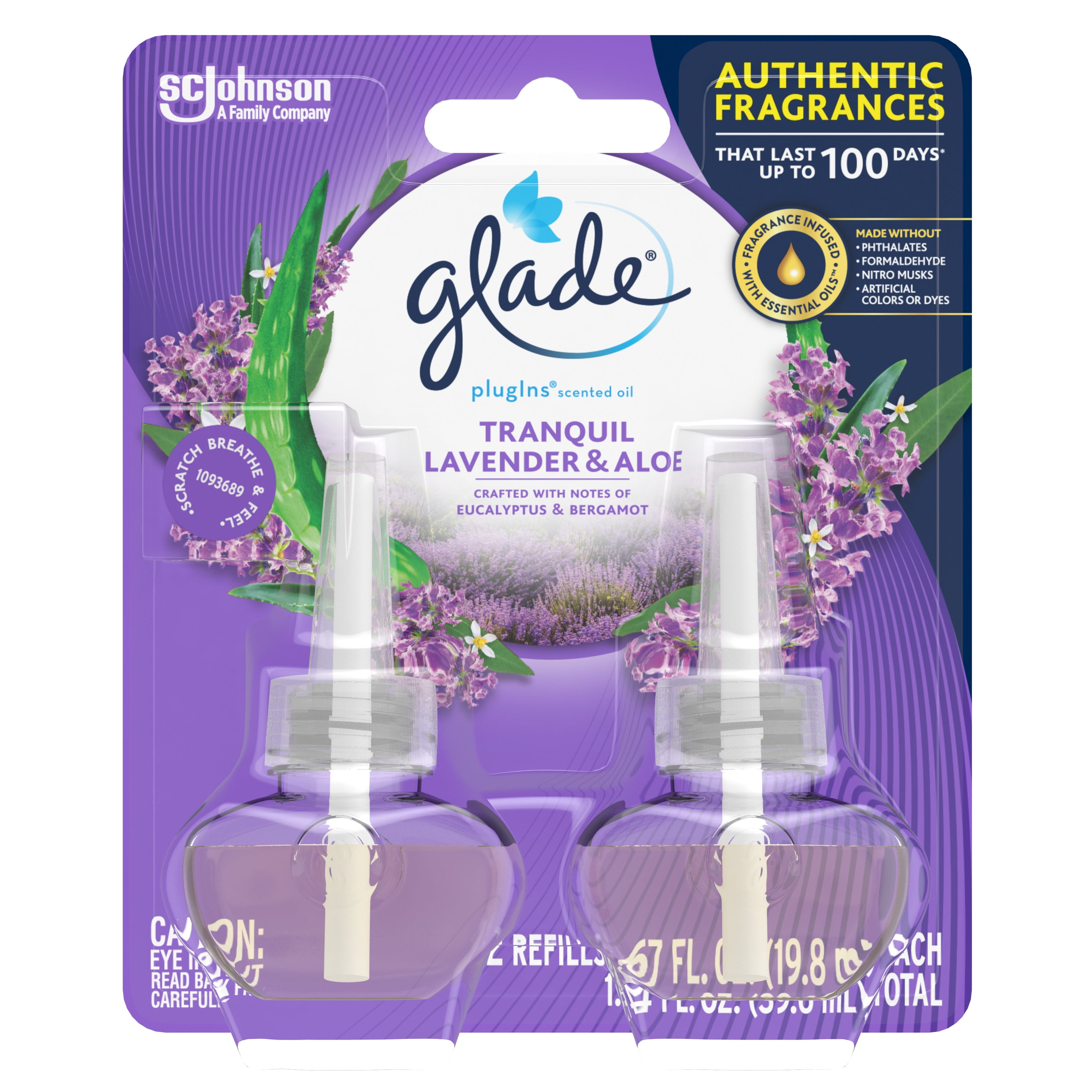 Glade PlugIns Refills Air Freshener, Scented Oil, Lavender & Peach Blo –  AERii
