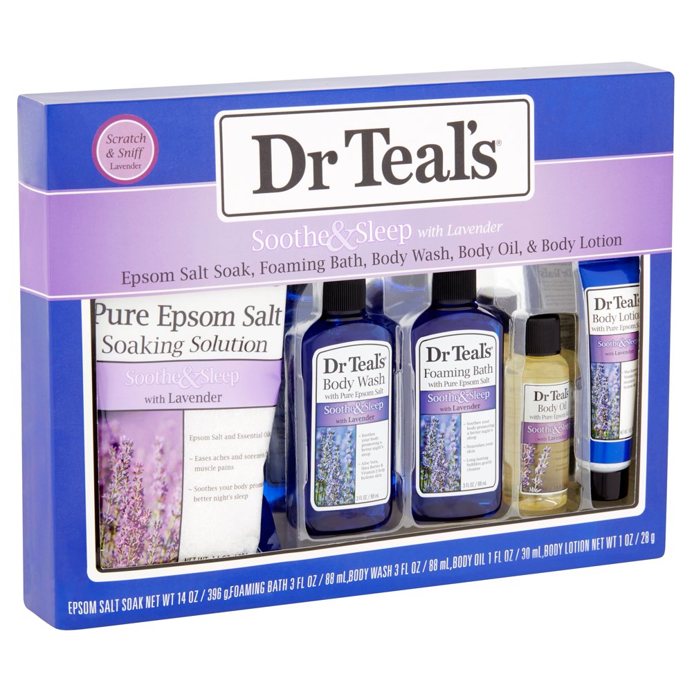 Dr Teal's Soothe & Sleep with Lavender Gift Set, 5 piece