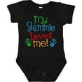 thumbnail image 3 of Inktastic Gammie Loves Me Grandkids Boys or Girls Baby Bodysuit, 3 of 5
