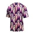thumbnail image 5 of Mens Halloween Shirts Skeleton Spider Print Short Sleeve Spooky Tops Bat Graphic Crew Neck Scary Funny Tees 2XL, 5 of 6