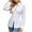 White, variant on Ruimatai Womens Button Down Shirts Collared Waist Ruched Slim Long Sleeve Dressy Casual Blouses