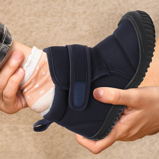 Botas de nieve para niños con forro de piel sintética, botines de invierno al aire libre para niños y niñas Wdftyju Tenis De Mujer Tenis De Hombre