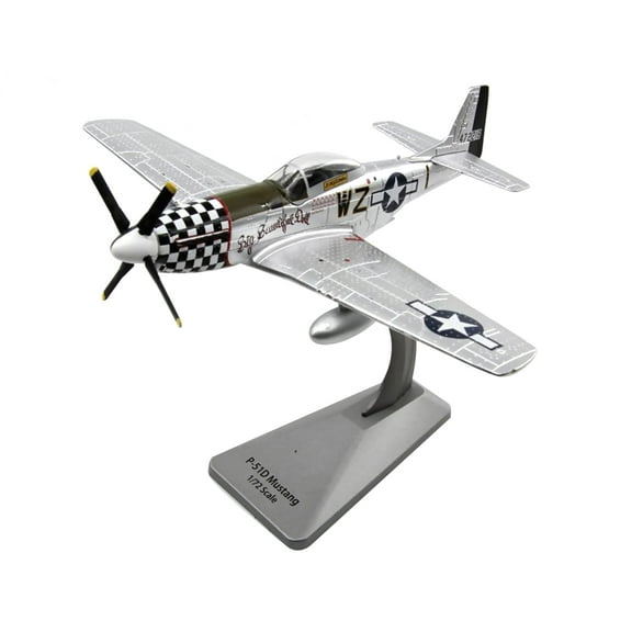 NATEFEMIN Alloy P 51 Mustang Fighter Plane Model 1/72 US WWII Military Aviation Collectible Display Gift AF1