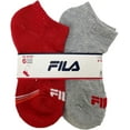 thumbnail image 2 of Fila Women's 6-Pack Mini Stripe Half Cushion No Show Socks Multi, 2 of 2