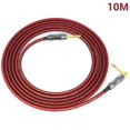 thumbnail image 1 of ruzhgo Guitar Audio Cable Noise Reduction Audio Line for Electric Guitar Bass Keyboard Drum Straight to Right Angle Plug No.4, 1 of 6
