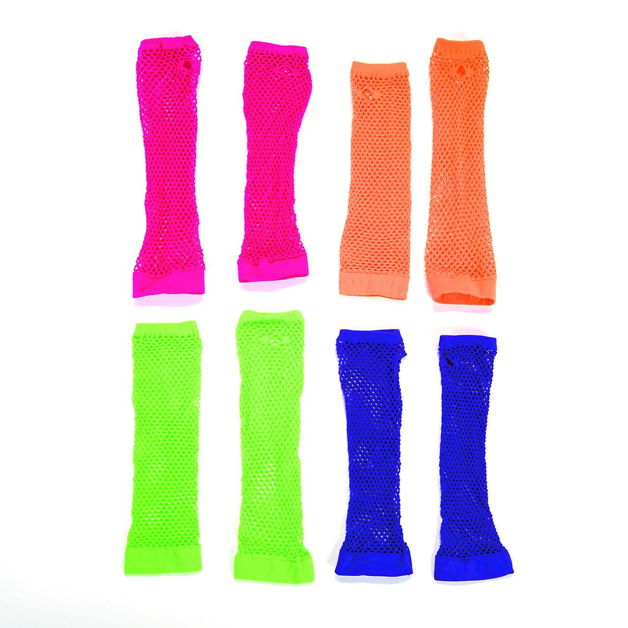 Fun Express Retro Neon Arm Sleeves Party Costume Accessories