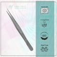 thumbnail image 3 of Kitchen Tweezers Food Tongs Cooking & Plating Tools 6" Serrated Tips Fine Steel, 3 of 3