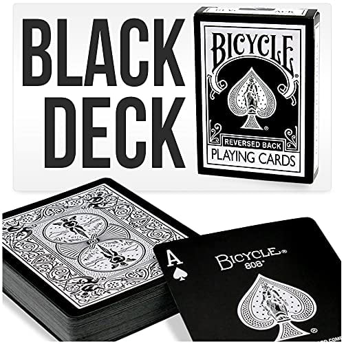Black Playing Cards Bicycle Deck by Magic Makers Walmart