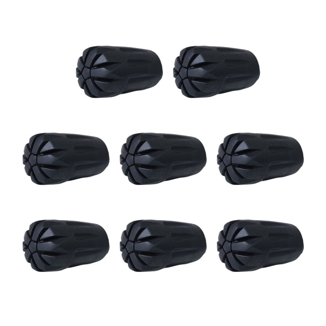 Soidarity 8Pcs Rubber Tips Cover Wear-resistant Walking Lightweight Stick Protectors Caps Anti-skidding Hiking Head Pole Replacement Poles Type2 NO2