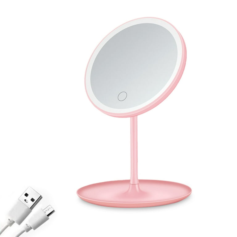 Pink cheap makeup mirror