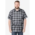 thumbnail image 3 of KingSize Men's Big & Tall Plaid Wrinkle-Resistant Short Sleeve Button Down, 3 of 6