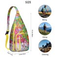thumbnail image 3 of Vintage Psychedelic Crossbody Bag - Retro 70s-Inspired Rainbow Gradient Pattern (Colorful Abstract Design, Waterproof & Stylish), 3 of 4