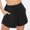 Black, variant on Pitauce Lounge Shorts Women Casual Elastic Waist Shorts Drawstring Comfy Shorts Summer Solid Color Short with Pockets(S-2XL)