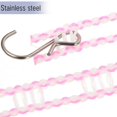 thumbnail image 4 of Pink Portable Clothesline Pe Stainless Steel Clothes Line 2Pcs for Camping, 4 of 5