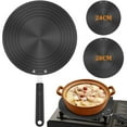 thumbnail image 1 of HLONK 11 inch Heat Diffuser Plate for Gas Stove Stainless Steel Induction Adapter Plate with Removal Handle for Cookware Simmer Ring Induction Hob Plate Heat Diffuser, 1 of 6