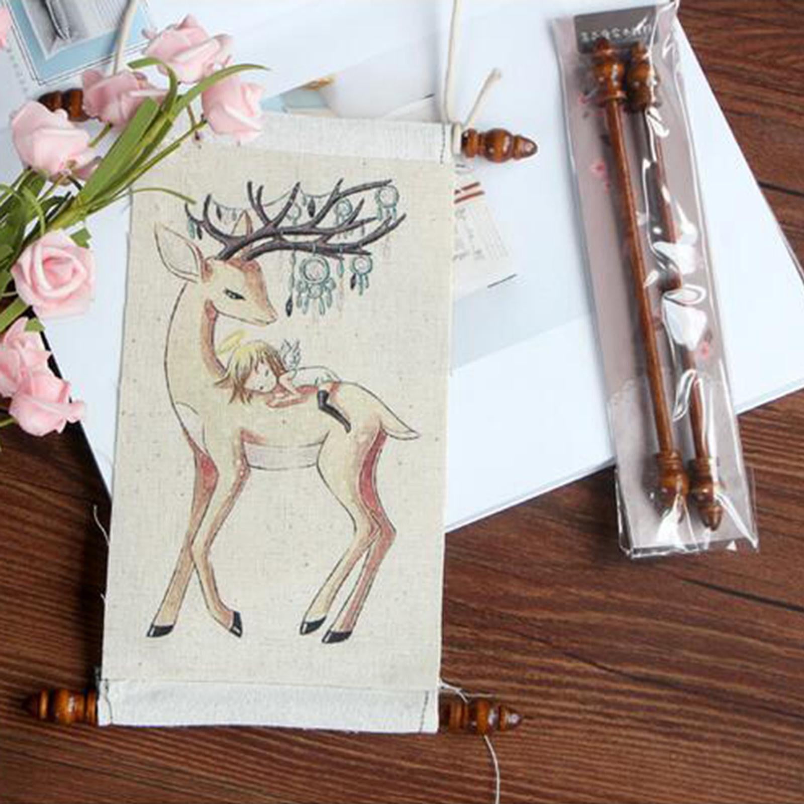 Wooden pole for wall hanging sale