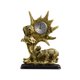 thumbnail image 5 of Reloj de mesa con estatua de animal, reloj decorativo para estante, decoración de mesa, escultura de estante Oso, 5 of 9