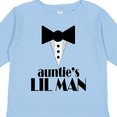 thumbnail image 4 of Inktastic Auntie's Lil Man Boys Long Sleeve Toddler T-Shirt, 4 of 5