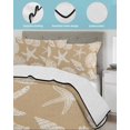 thumbnail image 3 of Twin XL Quilt Bedding Set, Beige Starfish Coastal Reversible Summer Quilt 3 Pieces, Shell Coral Summer Beach Nautical Ocean Lightweight Bedspreads Coverlets with 2 Pillow Shams for All Seasons, 3 of 5
