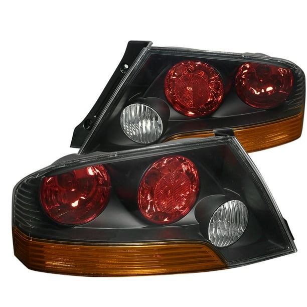 20032006 Mitsubishi Lancer Evo 8/9 Tail Lights Depo Black 03 04 05 06