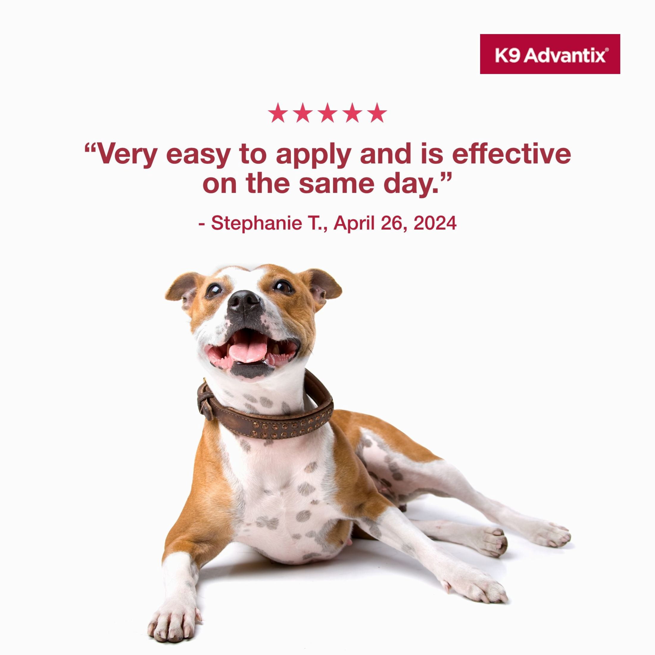 K9 Advantix Flea, Tick & Mosquito Prevention for Large Dogs 21-55 lbs., 2-Monthly Treatments