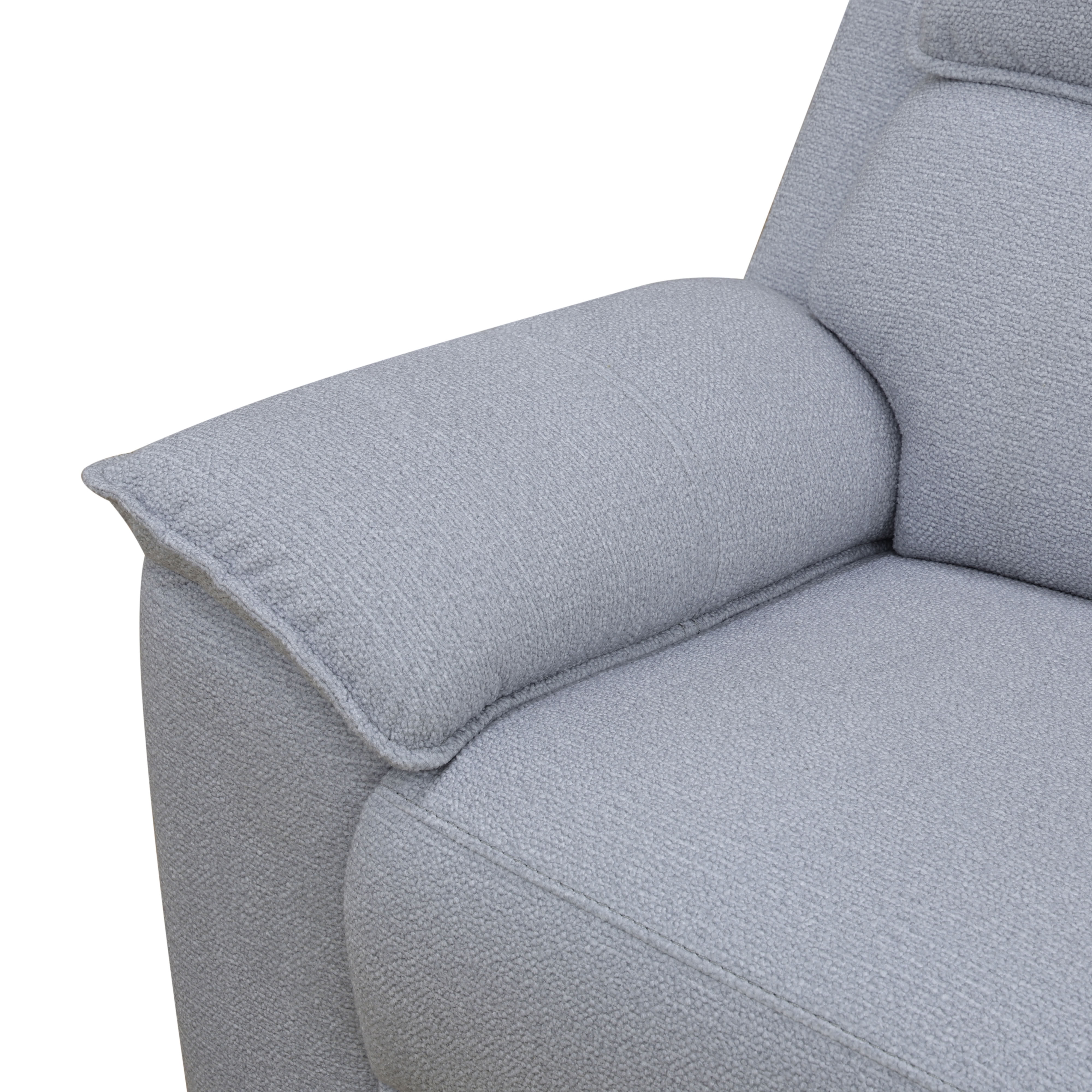 MAYEERTY Intelligent Recliner Sofa Set, Soft Sherpa Fabric with Console & Charging for Family Living Room