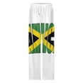 thumbnail image 4 of Unisex Retro Jamaica Flag Women's Pajamas Pajama Pants Women's Sleepwear Lounge Sleep Bottoms Stretch with Pockets, 4 of 7